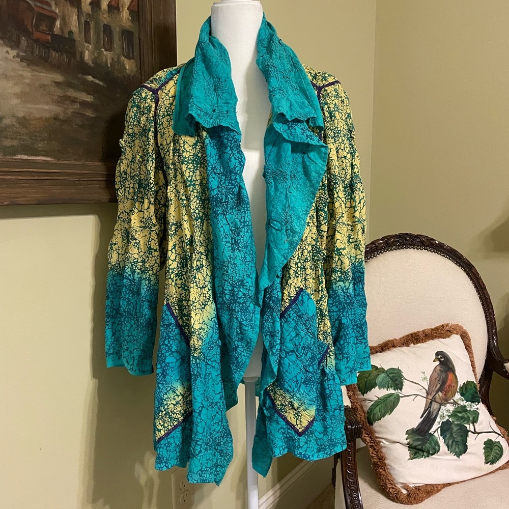 Mieko Multicolor Patterned Cardigan - image 1